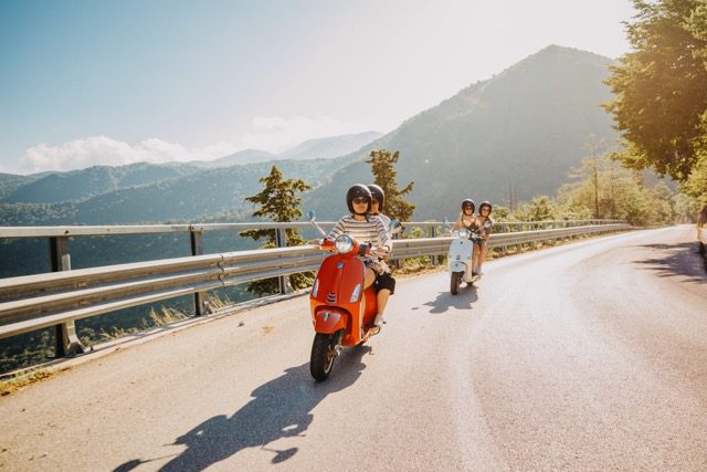 Voyage en Vespa à travers l'Italie